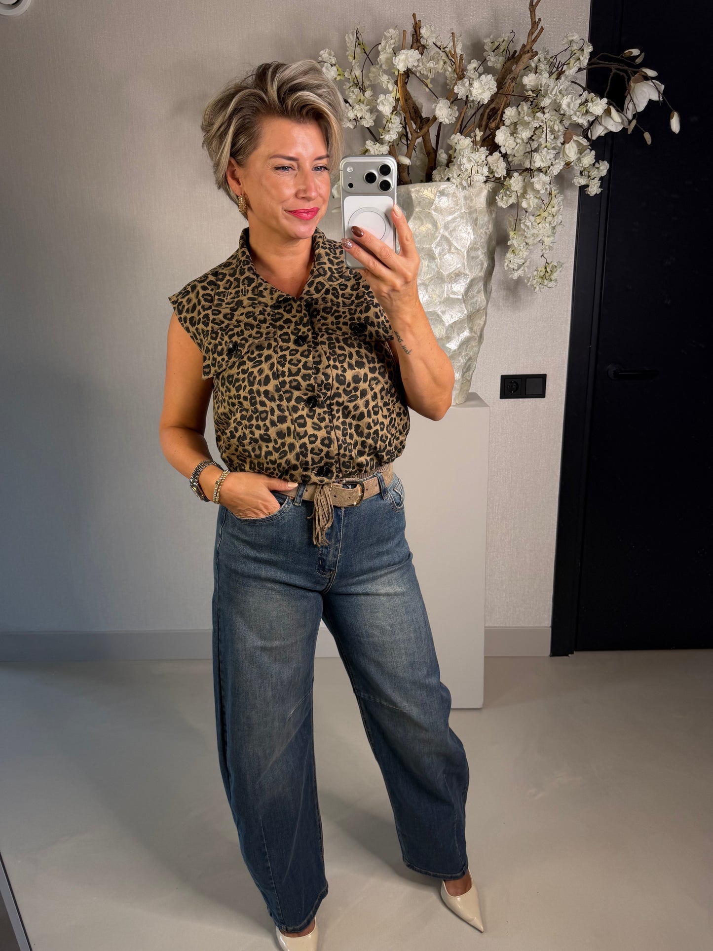 Jeans ballon Jewelly blauw