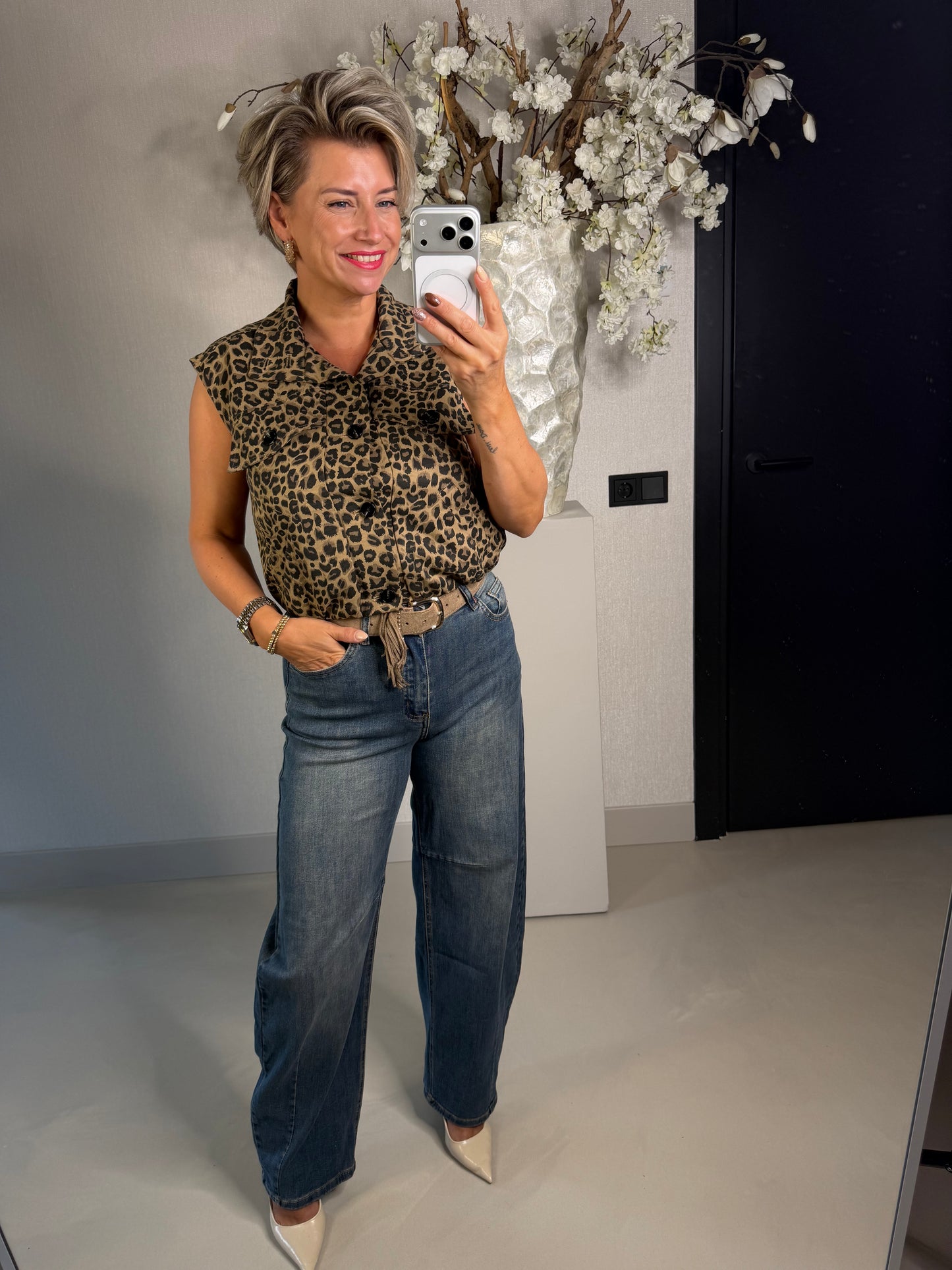 Jeans ballon Jewelly blauw