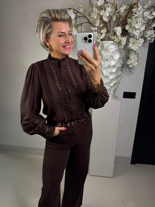 Blouse Birgit bruin