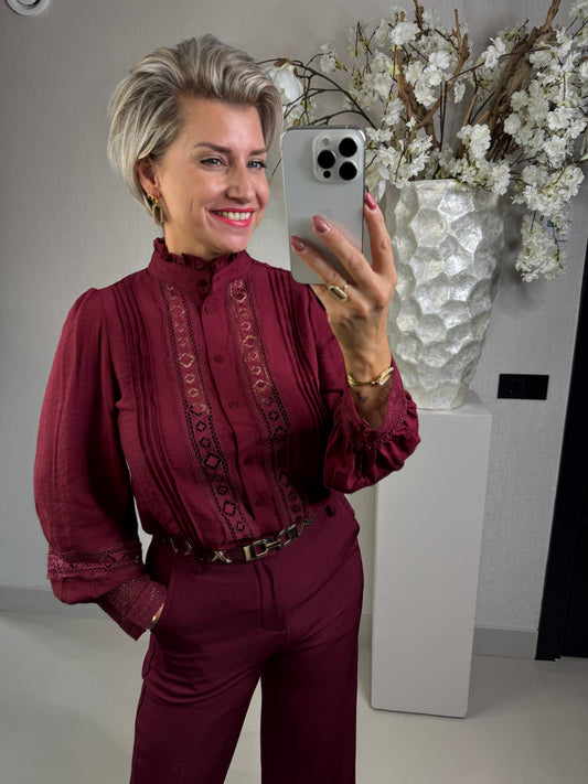 Blouse Birgit bordeaux