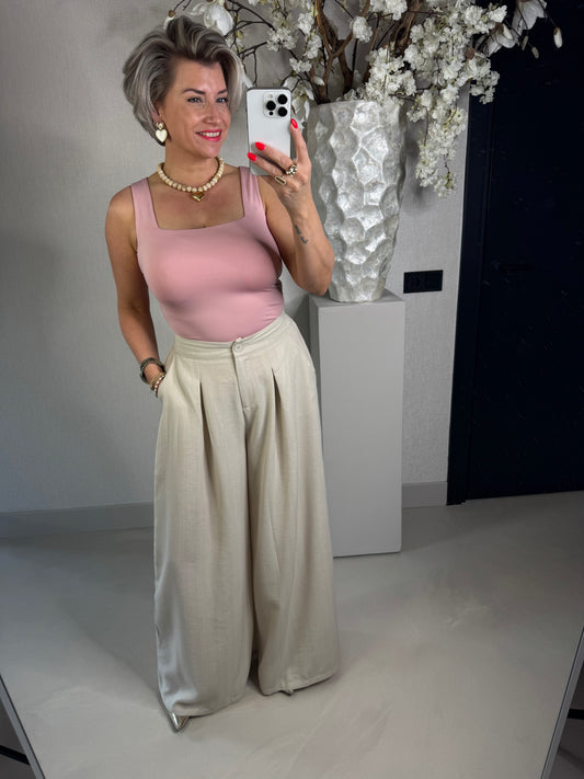 Basic top travel oud roze