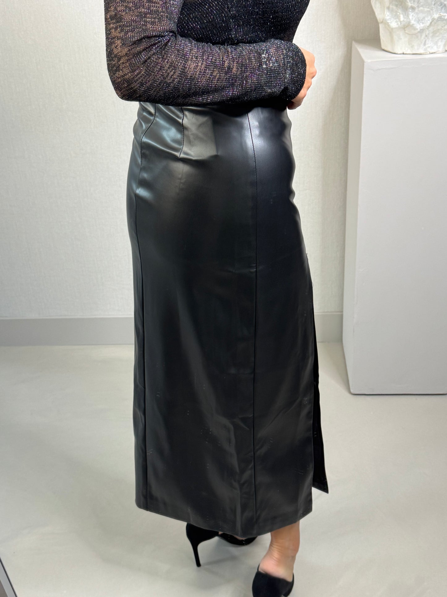 Rok leather look