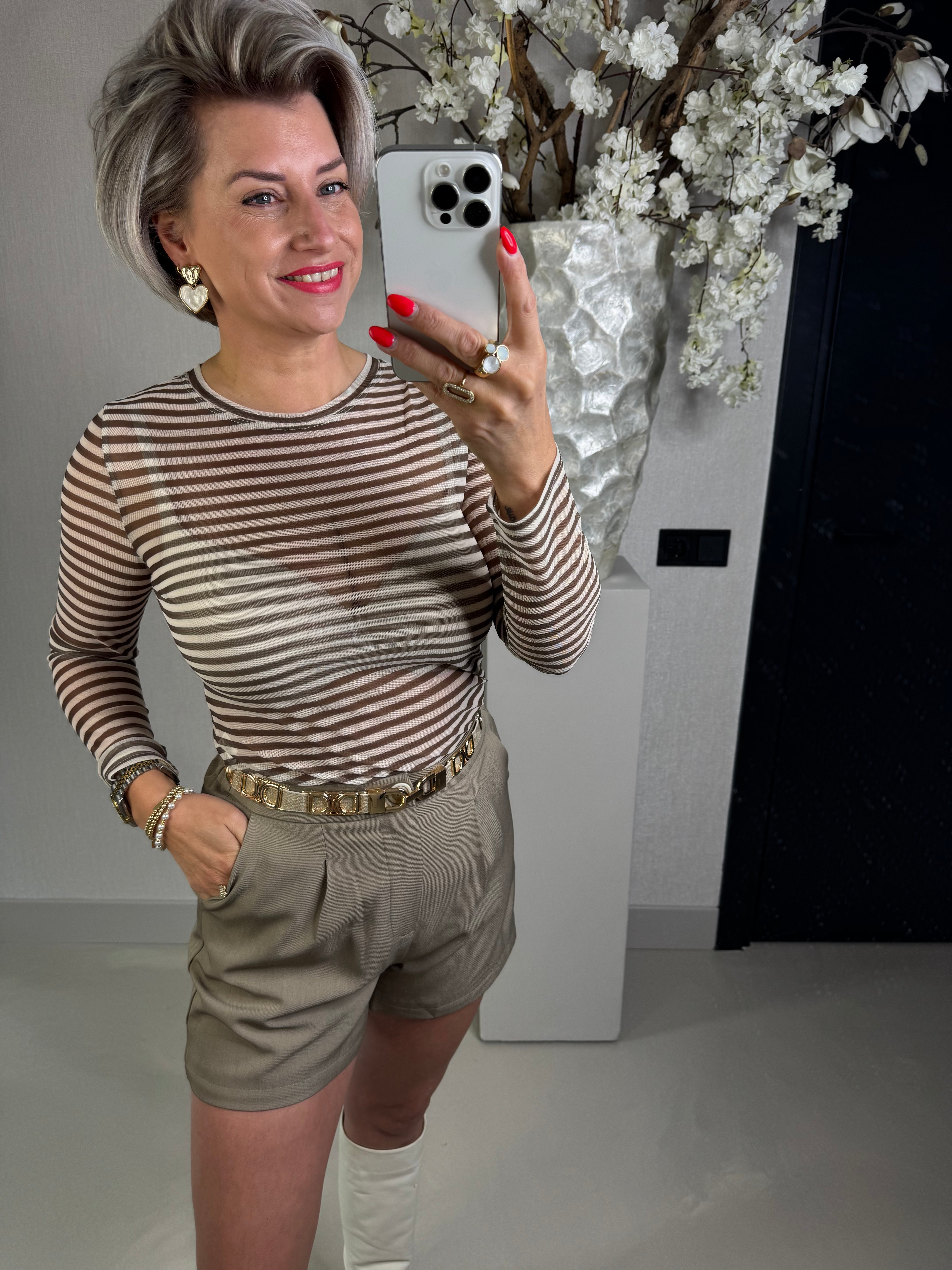 Top mesh streep