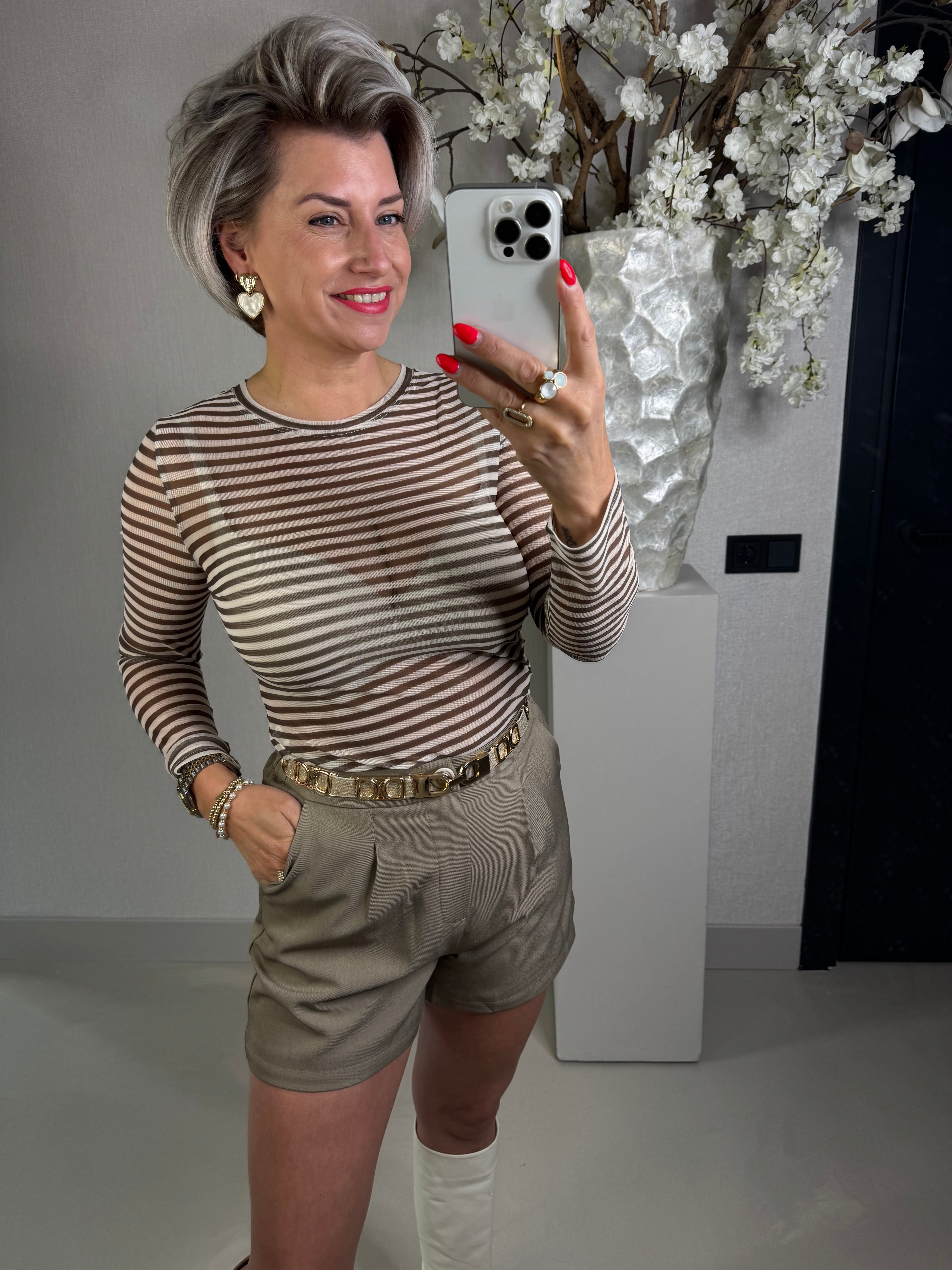 Top mesh streep