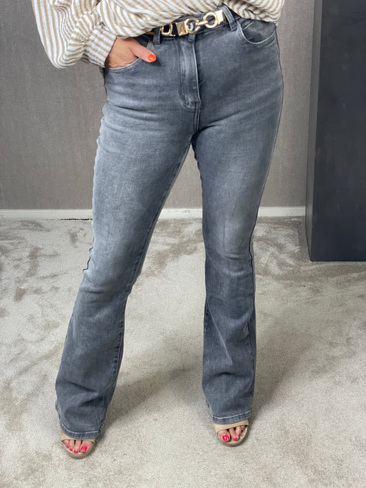 Jeans flared Grijs