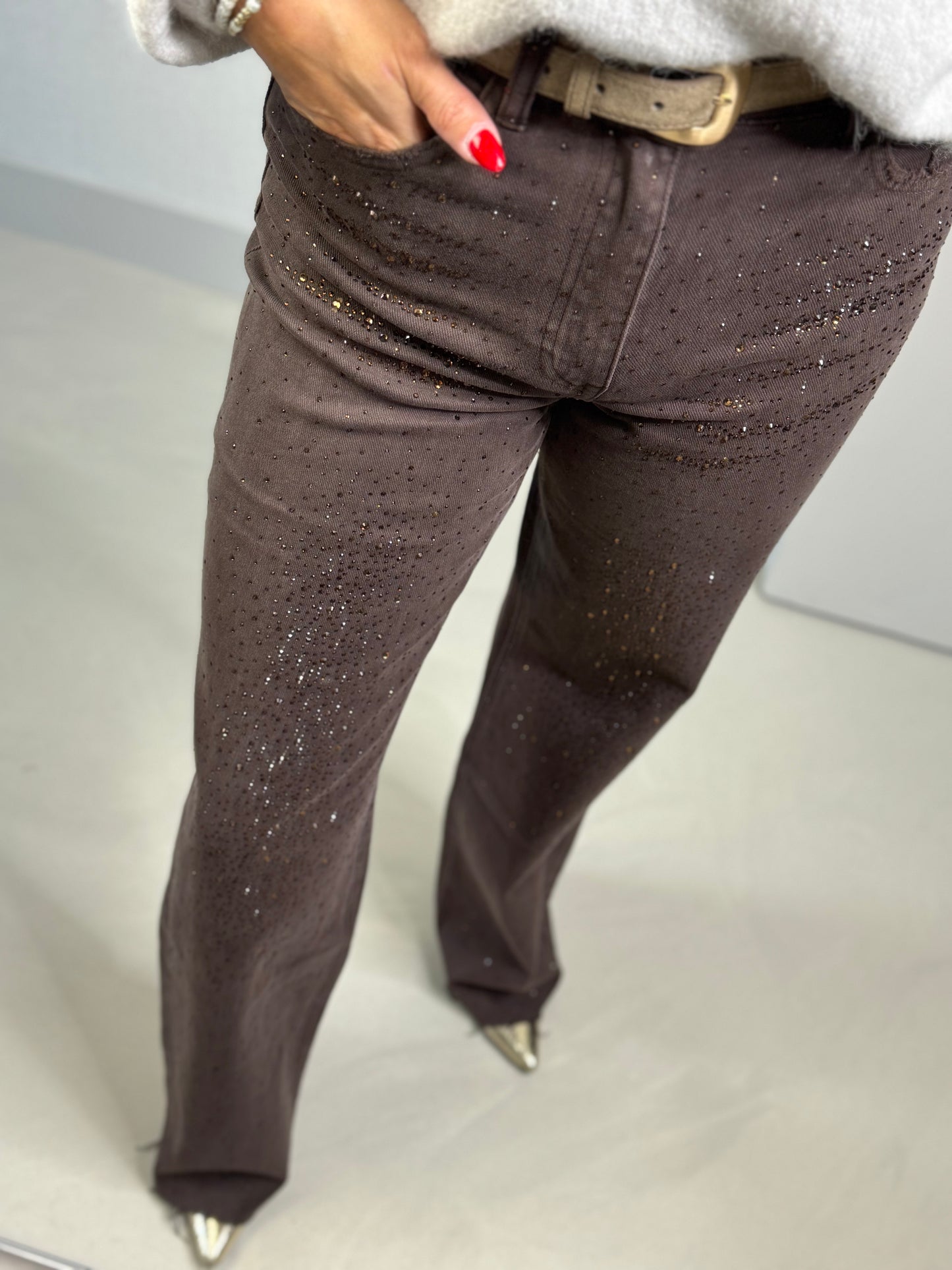 Jeans Queen Hearts sparkle