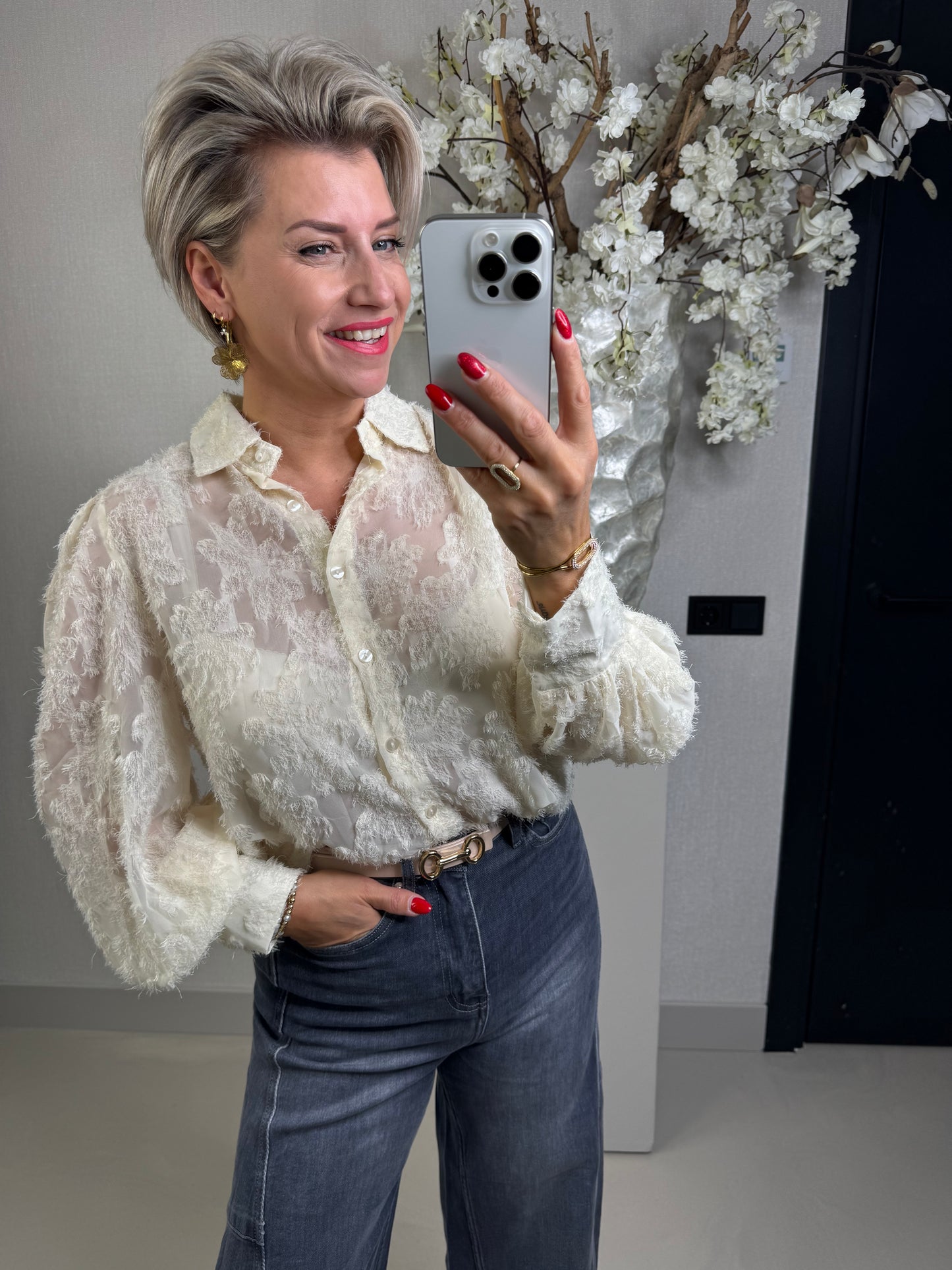 Blouse Fieke off white