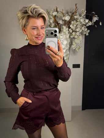 Top Elegance kant plum