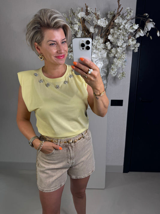 Top strass yellow