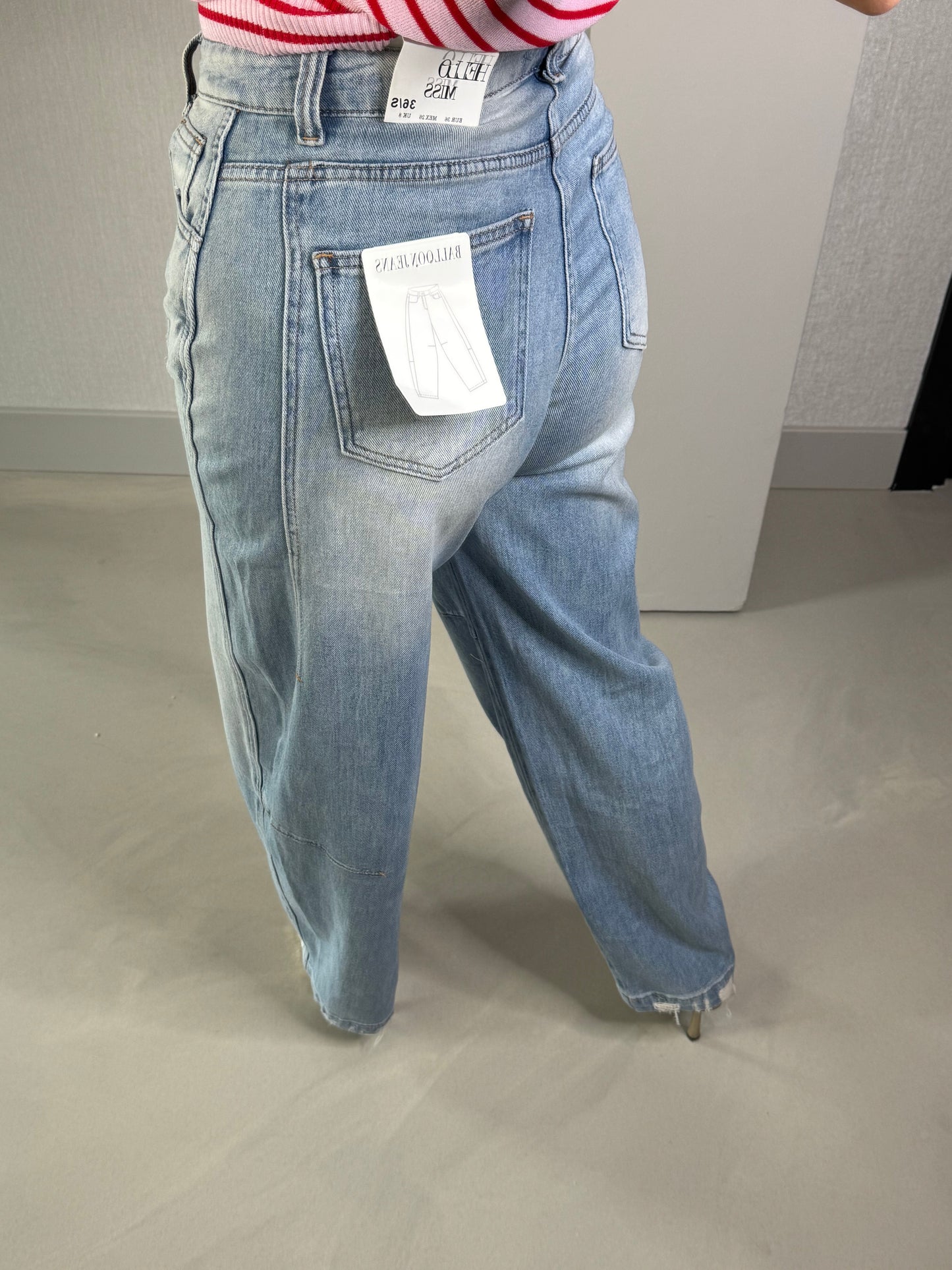 Jeans ballon fit destroyed
