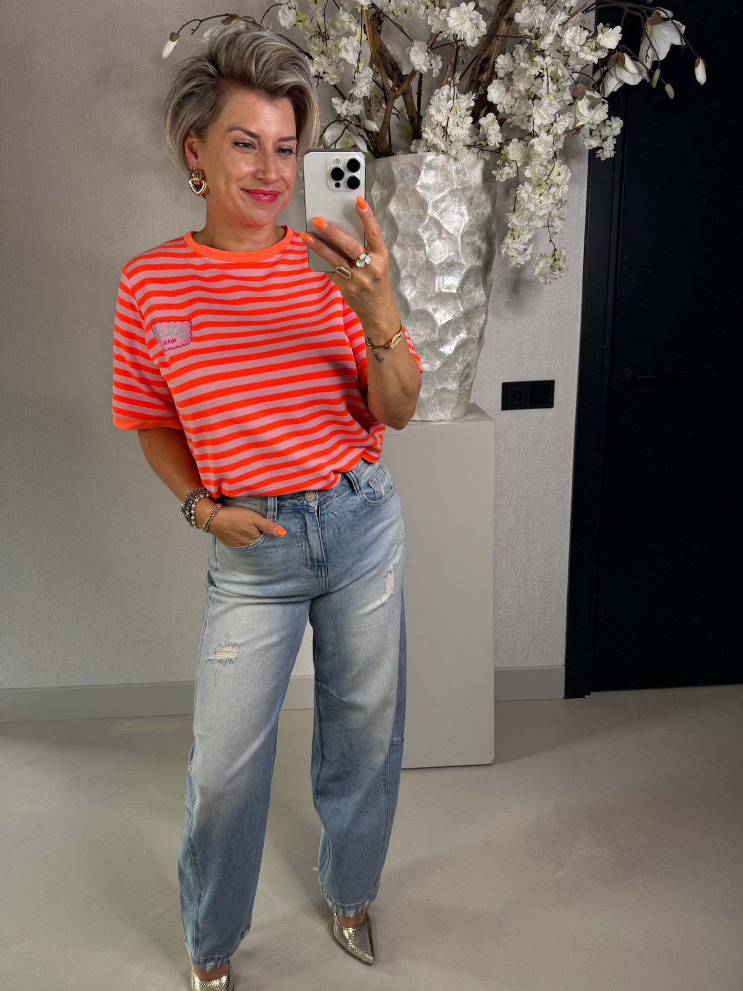 Jeans ballon fit destroyed