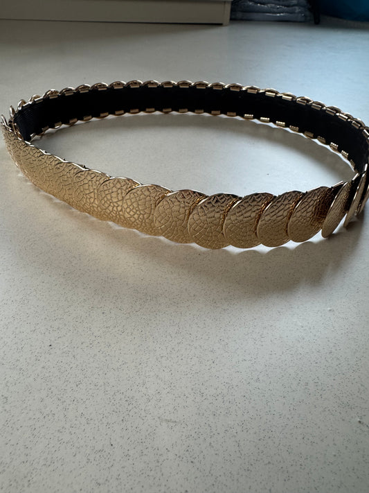 Riem elastisch gouden schijven