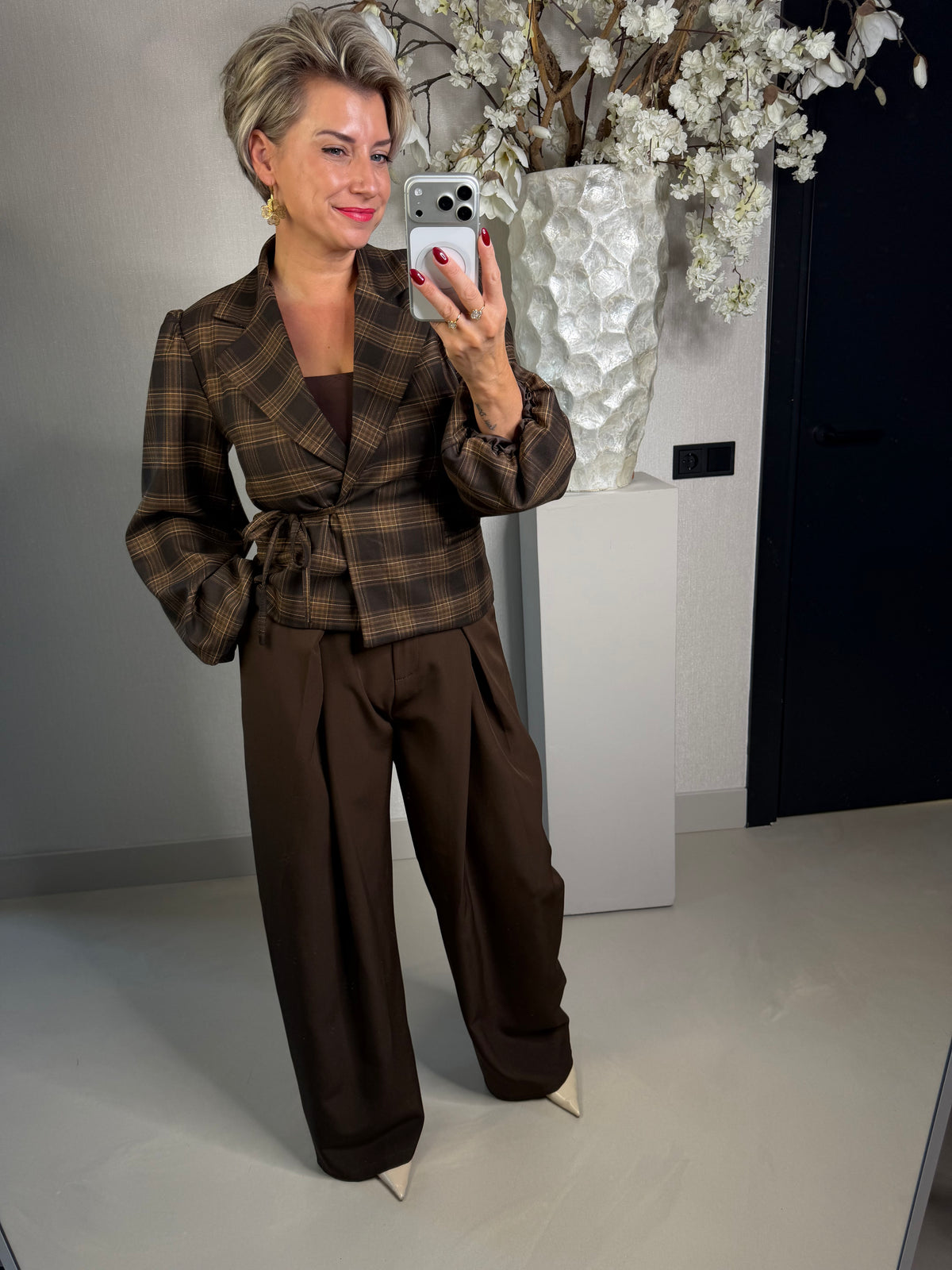 Blazer Merle ruit print