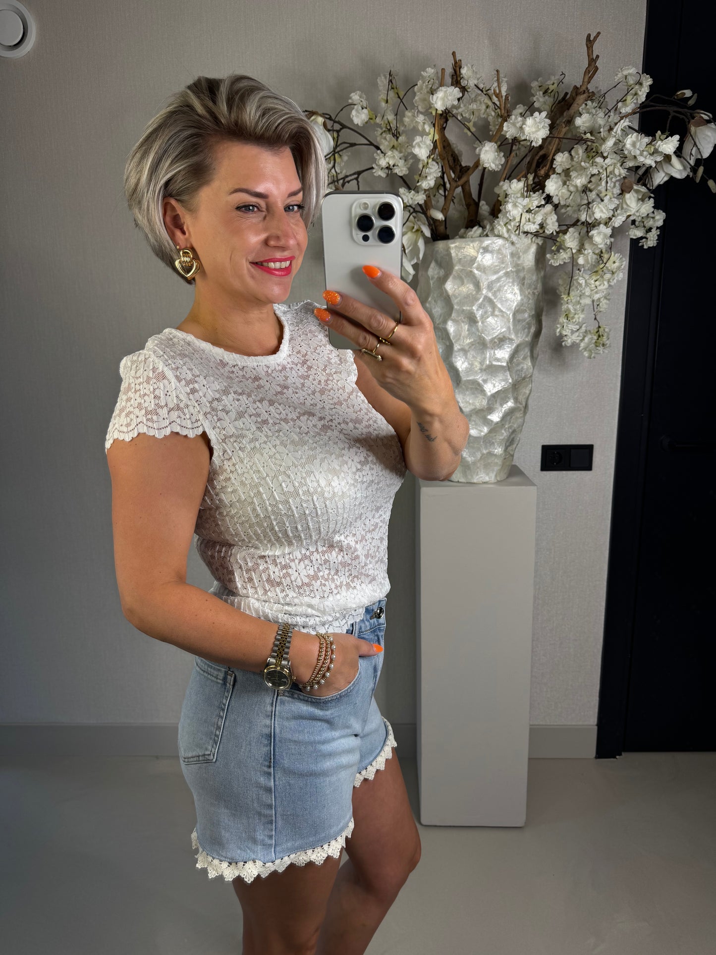 Lace top romance