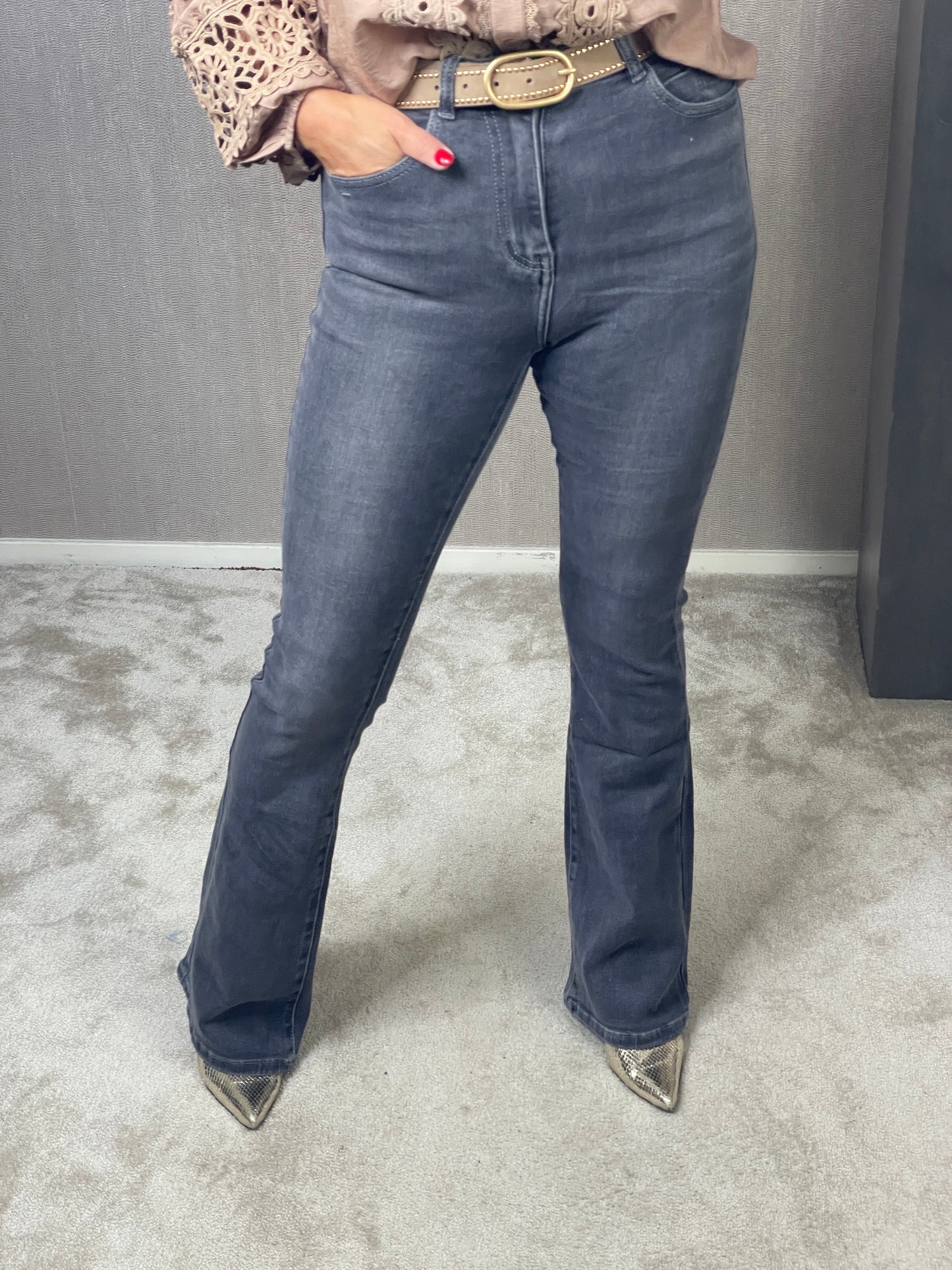 Flared jeans Dark Grey