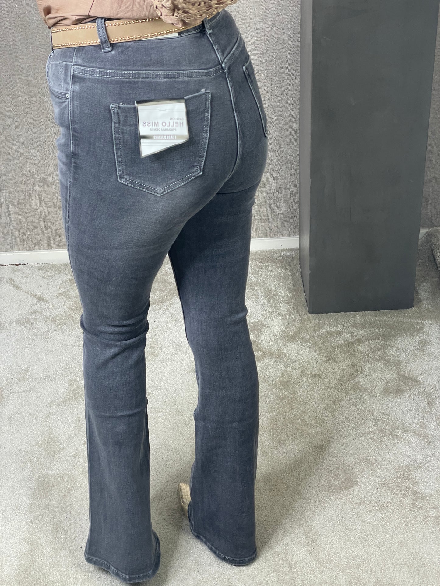 Flared jeans Dark Grey