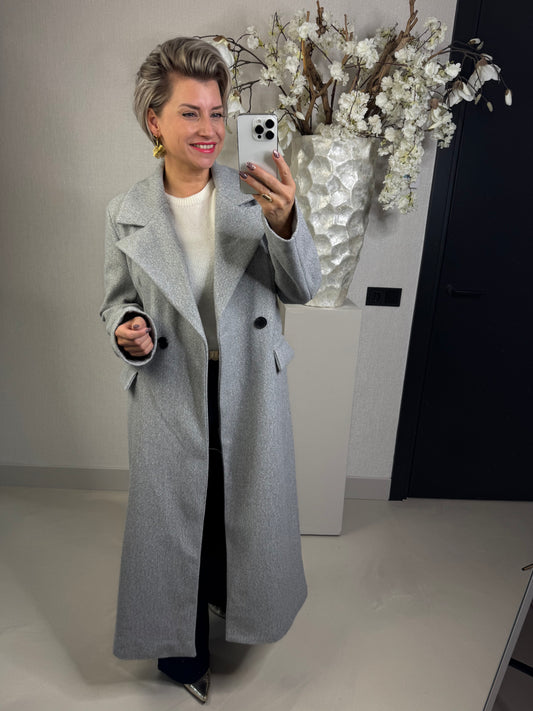 Jas mantel grijs