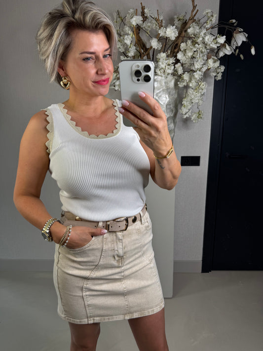 Top zigzag goud