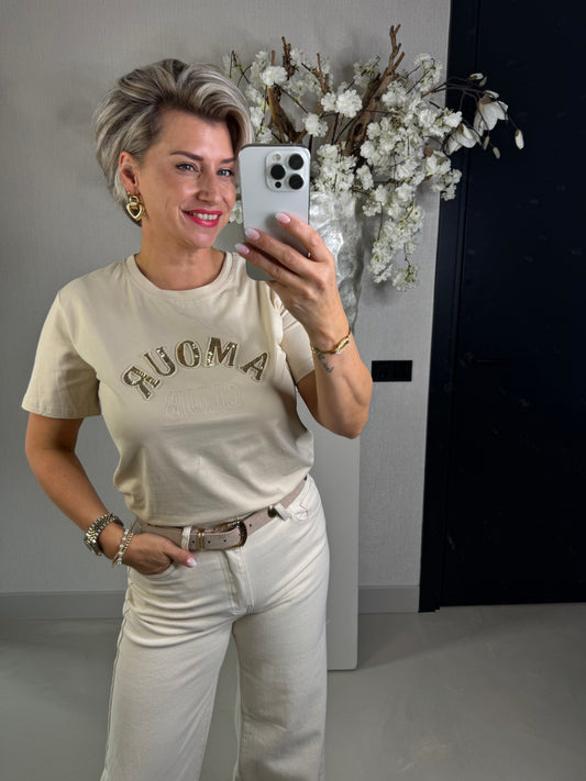 T'shirt Amour goud