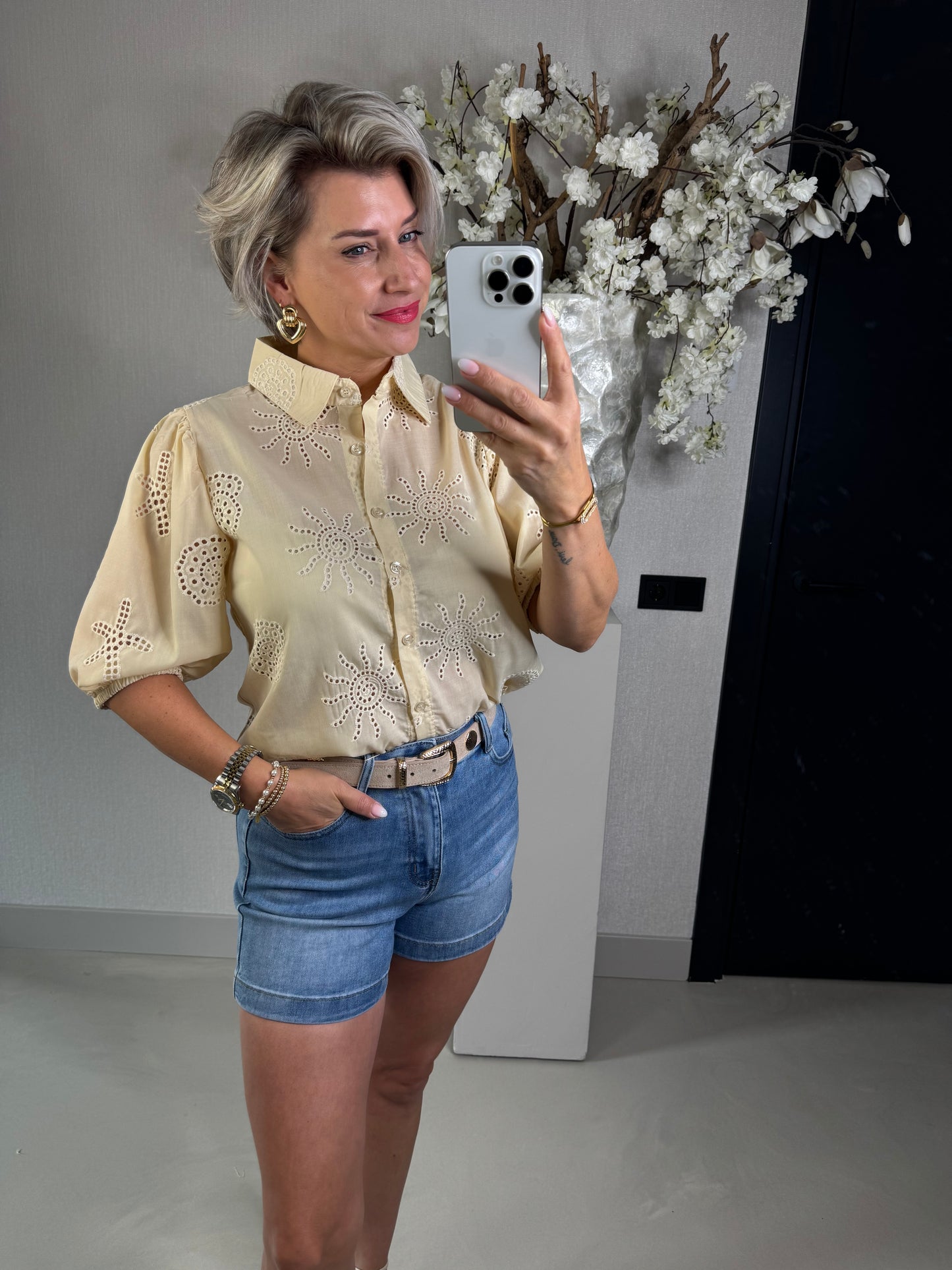 Blouse broderie Maartje