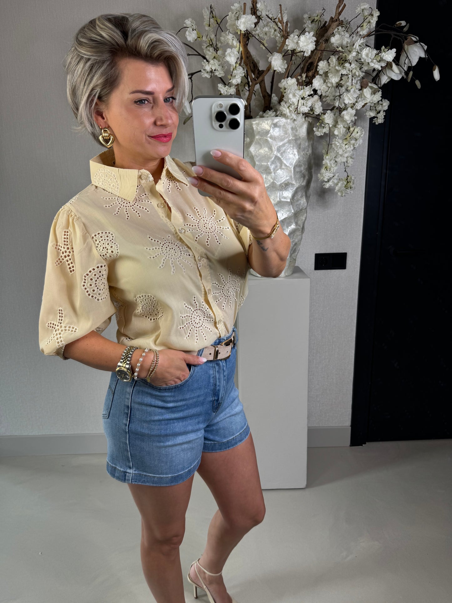 Blouse broderie Maartje