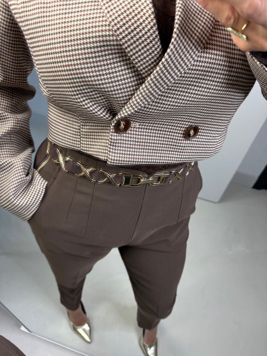 Riem elastisch bruin