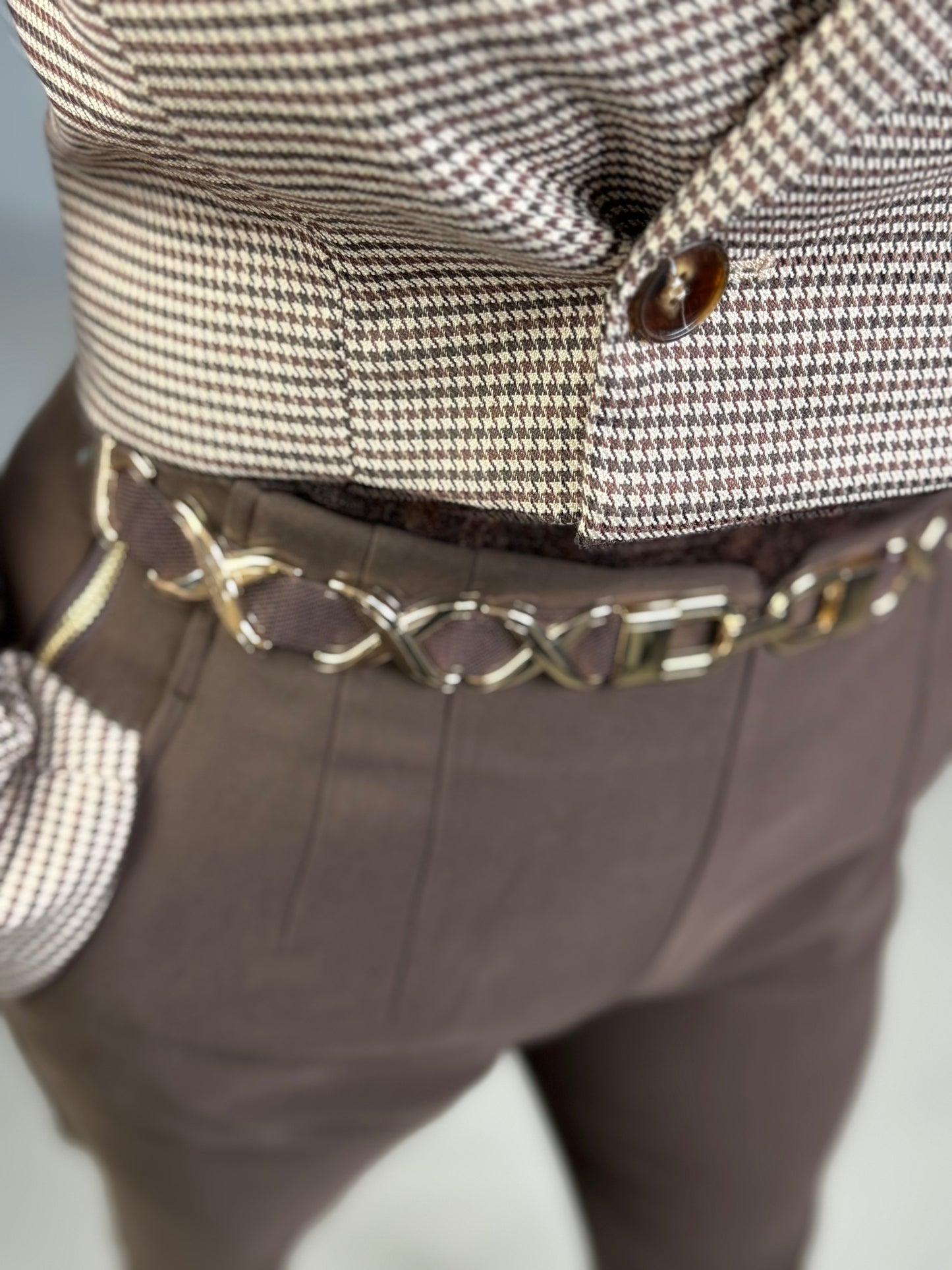 Riem elastisch bruin