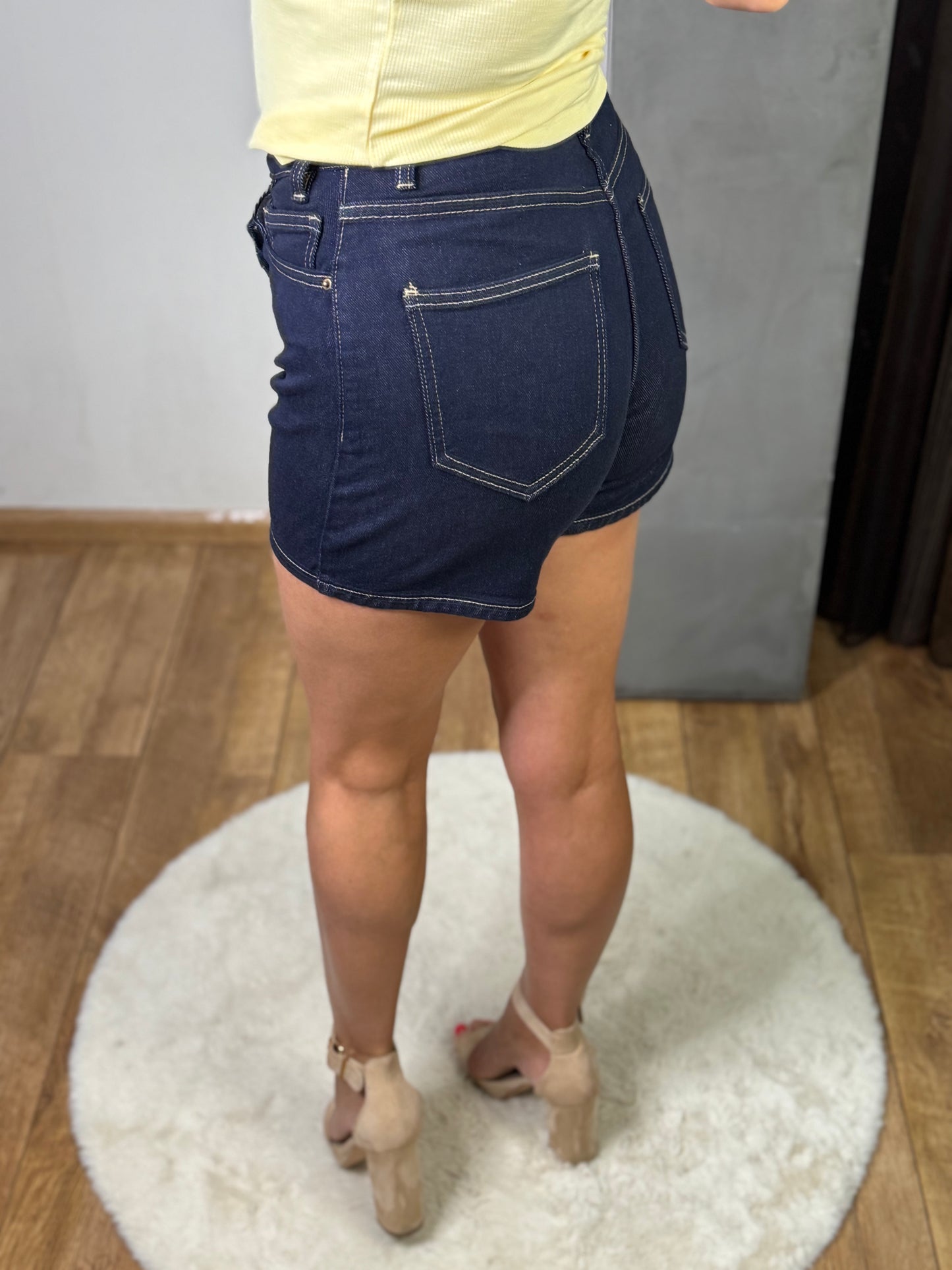 Jeans short Laulia dark