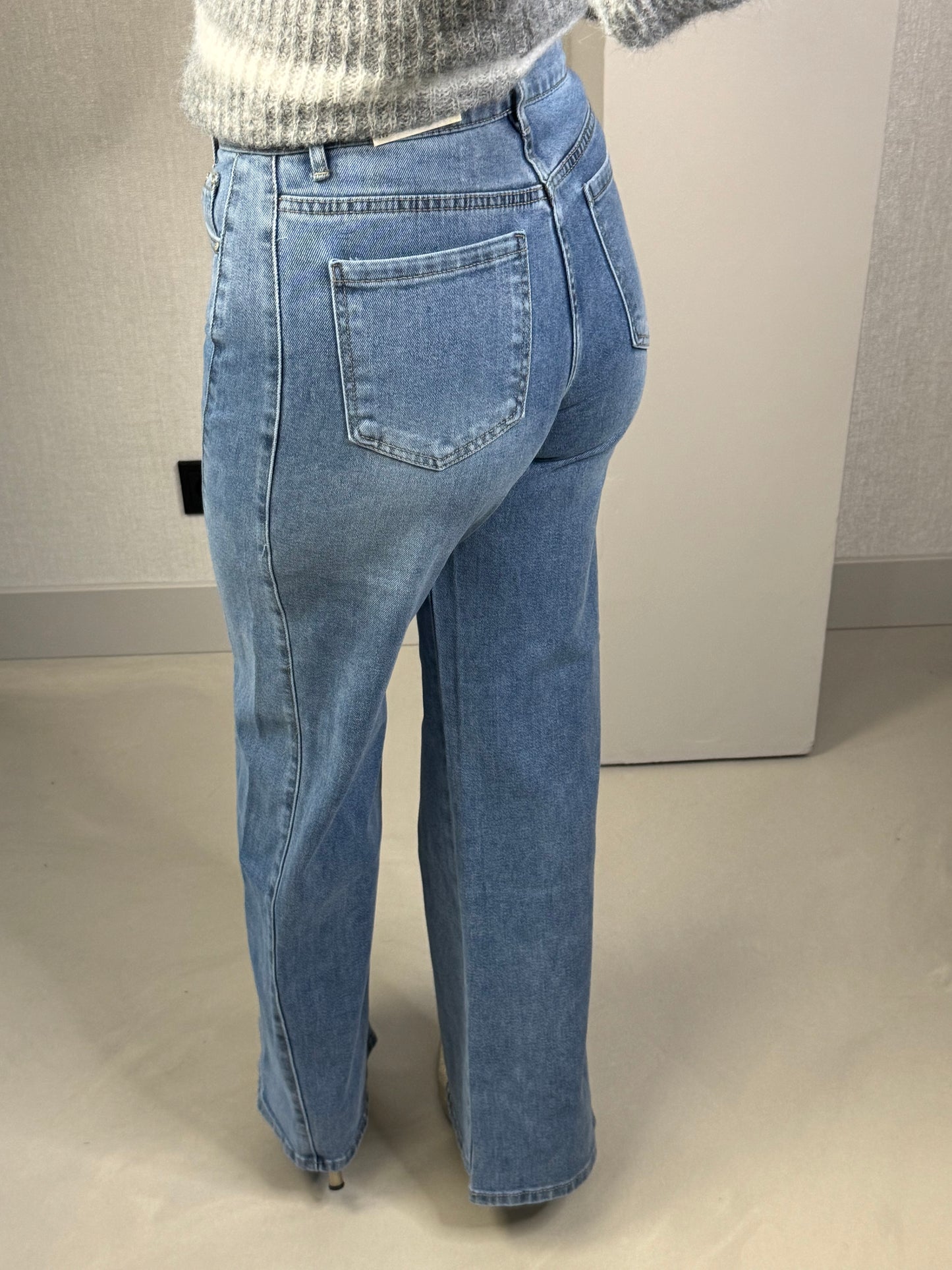 Jeans wide leg light blue