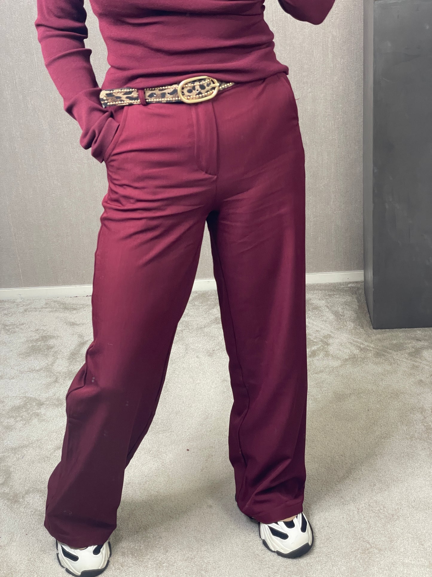 Pantalon Lynn bordeaux