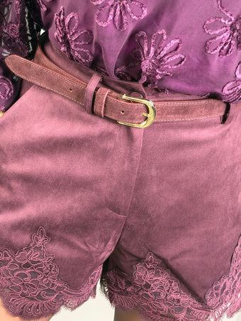Riem bordeaux suède