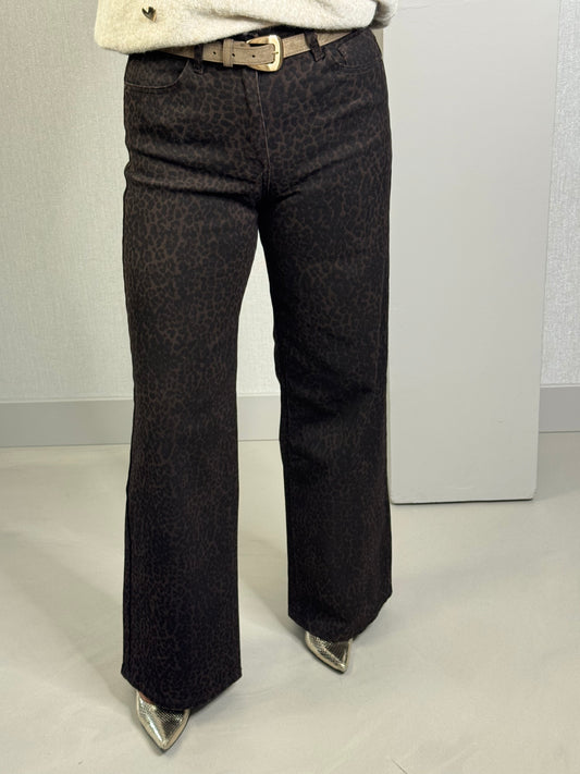 Jeans panter donker