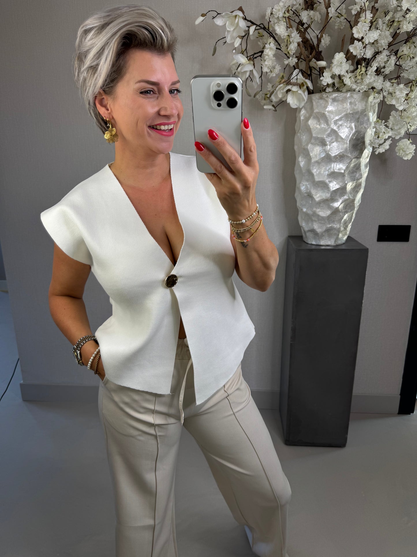 Vest Jay Linn off white