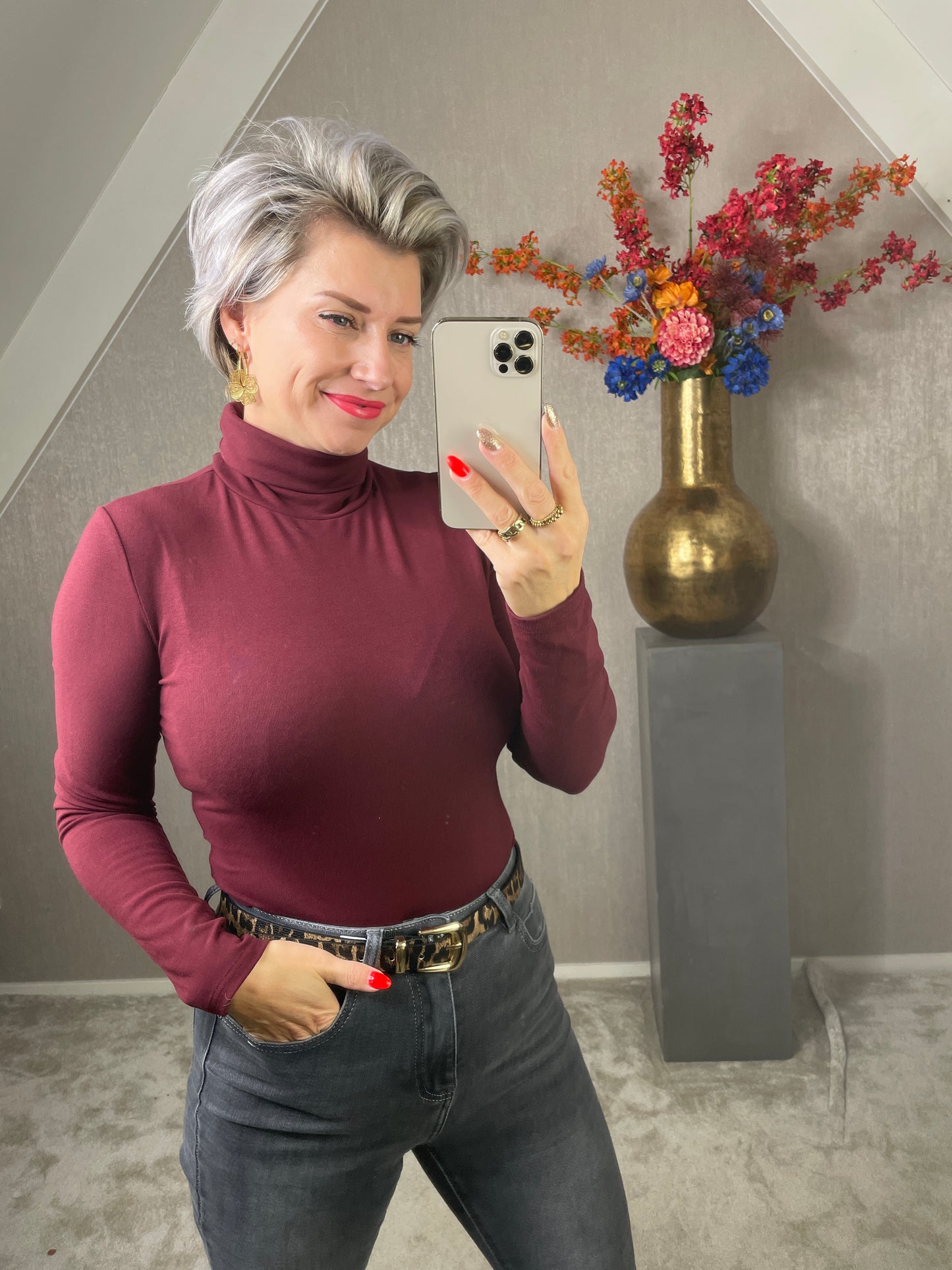 Basic body top bordeaux