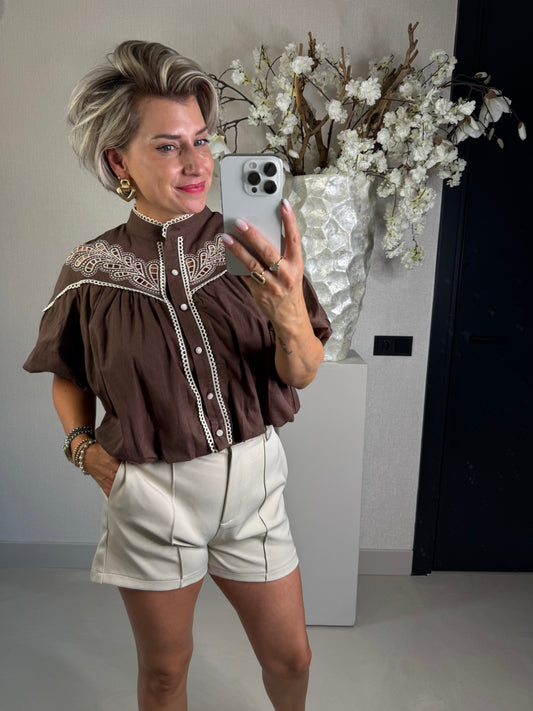 Blouse bohemian bruin